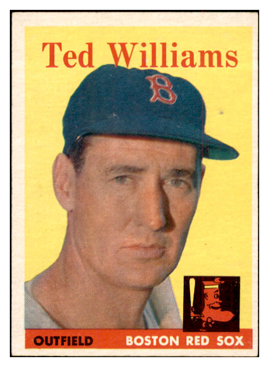 1958 Topps Baseball #001 Ted Williams Red Sox VG-EX 532403