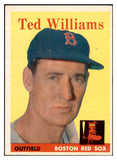 1958 Topps Baseball #001 Ted Williams Red Sox VG-EX 532403