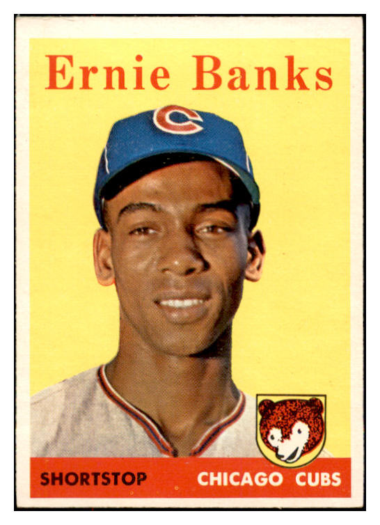 1958 Topps Baseball #310 Ernie Banks Cubs VG-EX 532406