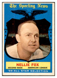 1959 Topps Baseball #556 Nellie Fox A.S. White Sox EX 532410