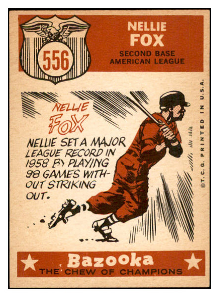 1959 Topps Baseball #556 Nellie Fox A.S. White Sox EX 532410