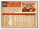 1959 Topps Baseball #533 Darrell Johnson Yankees EX-MT 532411