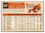 1959 Topps Baseball #547 Jim Baxes Dodgers EX-MT 532412