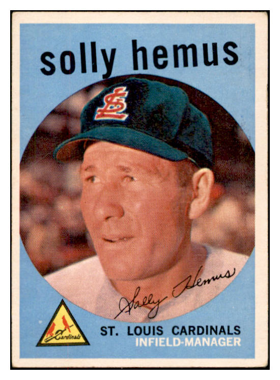 1959 Topps Baseball #527 Solly Hemus Cardinals VG-EX 532413