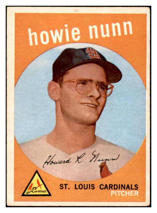 1959 Topps Baseball #549 Howie Nunn Cardinals VG-EX 532415