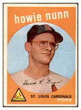 1959 Topps Baseball #549 Howie Nunn Cardinals VG-EX 532415
