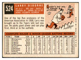 1959 Topps Baseball #524 Larry Osborne Tigers VG-EX 532417