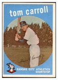 1959 Topps Baseball #513 Tommy Carroll A's VG-EX 532419