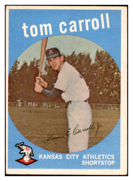 1959 Topps Baseball #513 Tommy Carroll A's VG-EX 532419