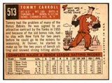 1959 Topps Baseball #513 Tommy Carroll A's VG-EX 532419