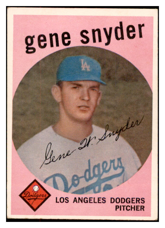 1959 Topps Baseball #522 Gene Snyder Dodgers VG-EX 532420