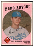 1959 Topps Baseball #522 Gene Snyder Dodgers VG-EX 532420