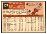 1959 Topps Baseball #522 Gene Snyder Dodgers VG-EX 532420