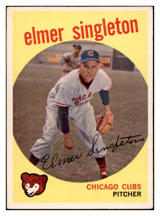 1959 Topps Baseball #548 Elmer Singleton Cubs EX-MT 532425