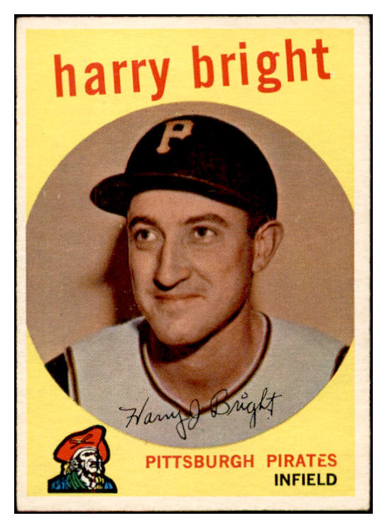 1959 Topps Baseball #523 Harry Bright Pirates EX-MT 532428