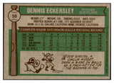 1976 Topps Baseball #098 Dennis Eckersley Indians EX-MT 532429