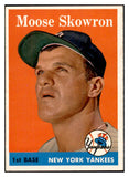 1958 Topps Baseball #240 Bill Skowron Yankees EX-MT 532433