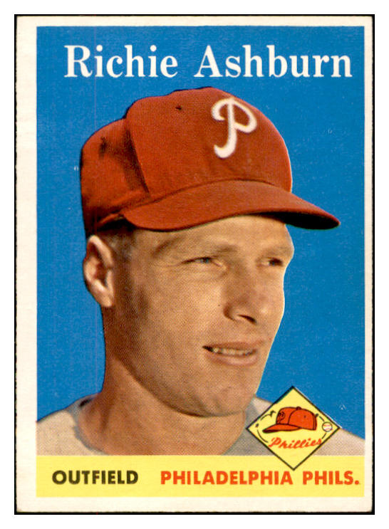 1958 Topps Baseball #230 Richie Ashburn Phillies EX-MT 532434