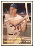 1957 Topps Baseball #080 Gil Hodges Dodgers EX-MT 532439