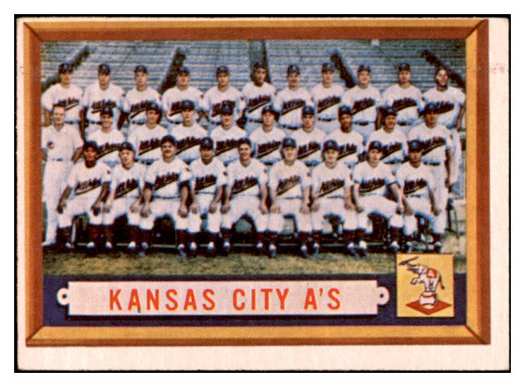 1957 Topps Baseball #204 Kansas City A's Team VG-EX 532442