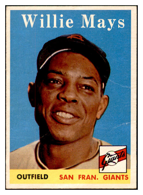 1958 Topps Baseball #005 Willie Mays Giants GD-VG 532461