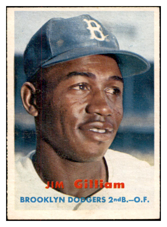 1957 Topps Baseball #115 Jim Gilliam Dodgers VG 532465