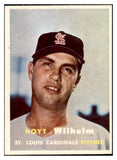 1957 Topps Baseball #203 Hoyt Wilhelm Cardinals EX-MT 532471