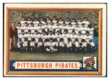 1957 Topps Baseball #161 Pittsburgh Pirates Team VG-EX 532474