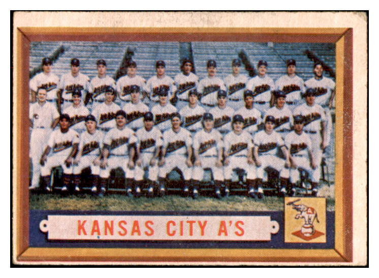 1957 Topps Baseball #204 Kansas City A's Team VG-EX 532475