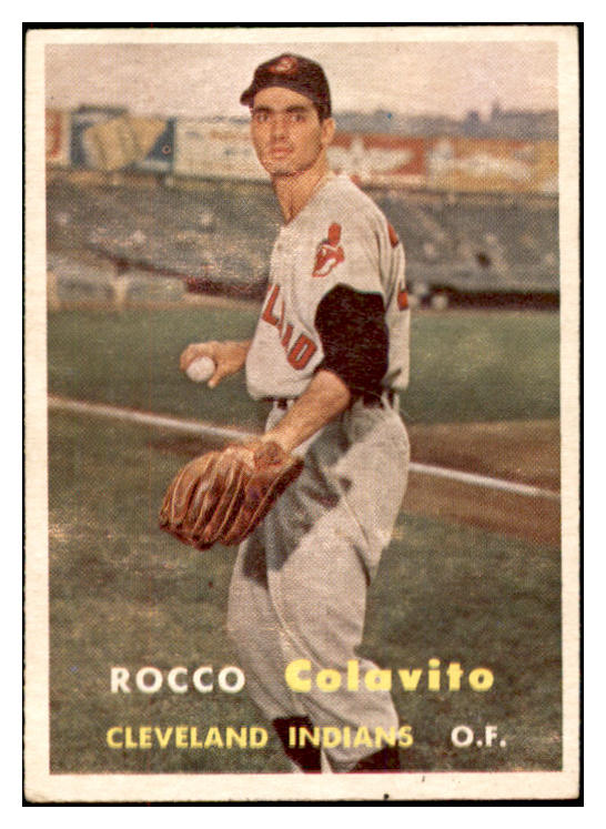 1957 Topps Baseball #212 Rocky Colavito Indians EX+/EX-MT 532481