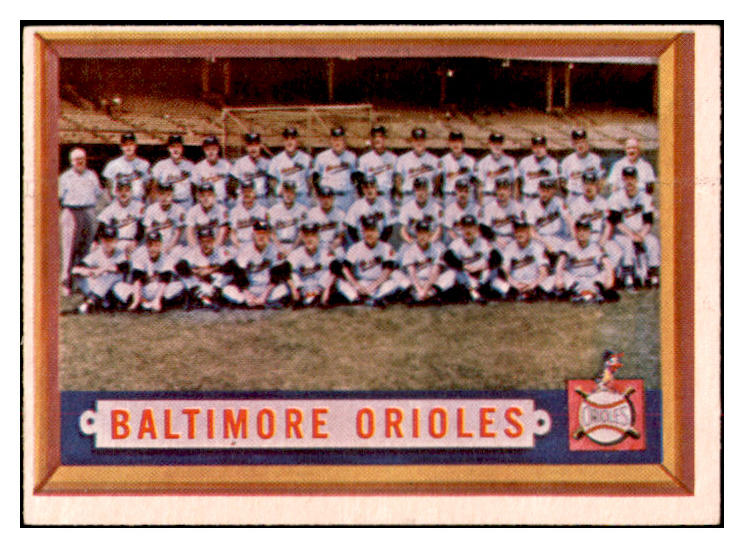 1957 Topps Baseball #251 Baltimore Orioles Team EX-MT 532486