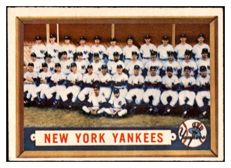 1957 Topps Baseball #097 New York Yankees Team EX-MT 532488
