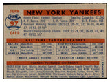 1957 Topps Baseball #097 New York Yankees Team EX-MT 532488