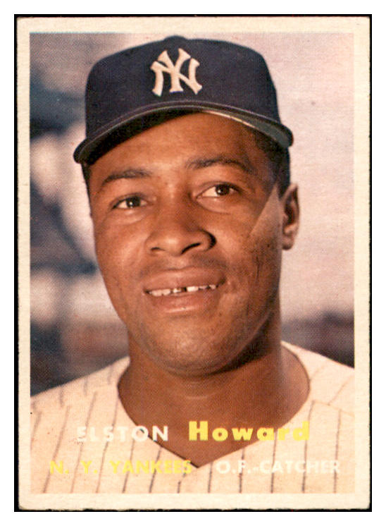 1957 Topps Baseball #082 Elston Howard Yankees EX-MT 532490