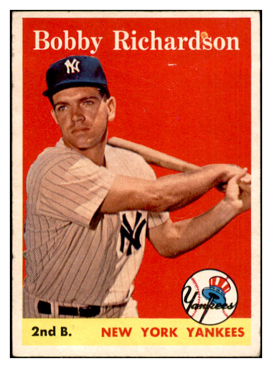 1958 Topps Baseball #101 Bobby Richardson Yankees VG-EX 532492