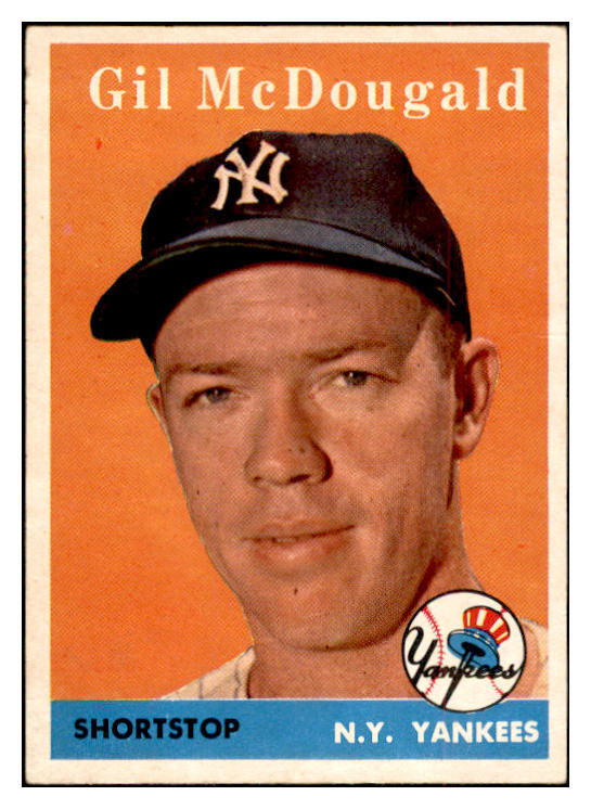 1958 Topps Baseball #020 Gil McDougald Yankees VG-EX 532495