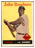 1958 Topps Baseball #042 John Roseboro Dodgers VG-EX 532497