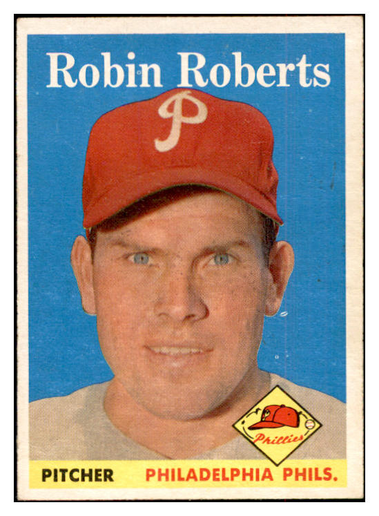 1958 Topps Baseball #090 Robin Roberts Phillies EX-MT 532500