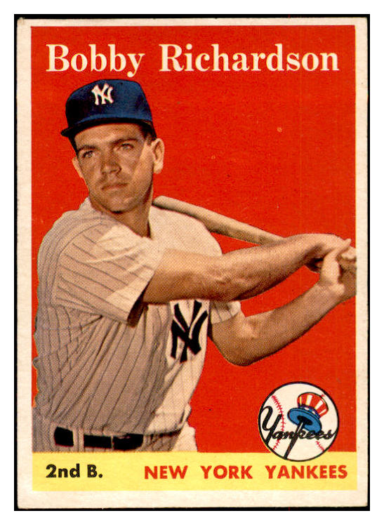 1958 Topps Baseball #101 Bobby Richardson Yankees EX+/EX-MT 532501