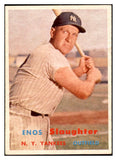 1957 Topps Baseball #215 Enos Slaughter Yankees EX-MT 532510