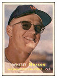 1957 Topps Baseball #029 Whitey Herzog Senators EX 532512