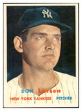 1957 Topps Baseball #175 Don Larsen Yankees EX 532513