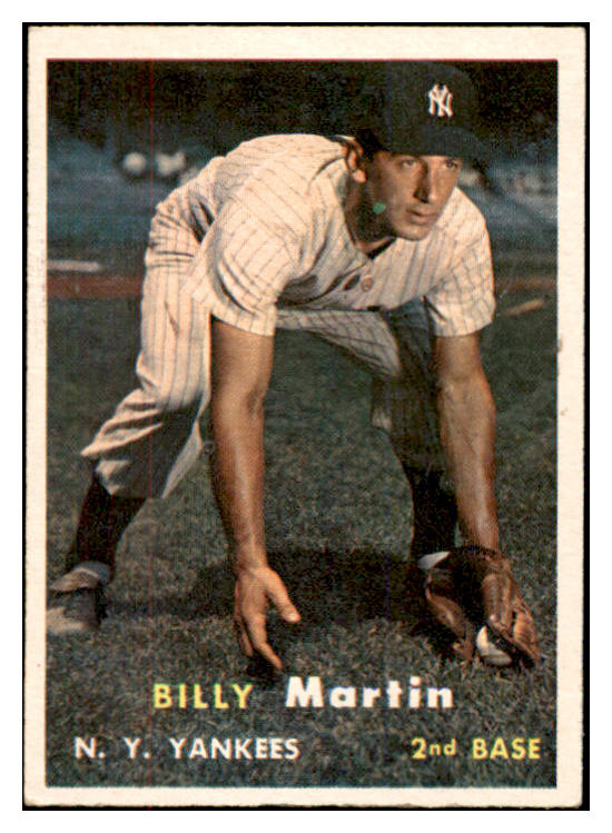 1957 Topps Baseball #062 Billy Martin Yankees EX+/EX-MT 532515