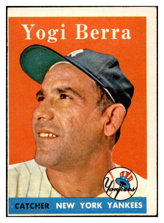 1958 Topps Baseball #370 Yogi Berra Yankees VG-EX 532519
