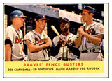 1958 Topps Baseball #351 Hank Aaron Eddie Mathews EX-MT 532522