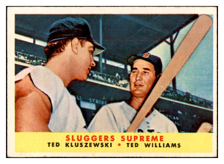 1958 Topps Baseball #321 Ted Williams Ted Kluszewski EX-MT 532523