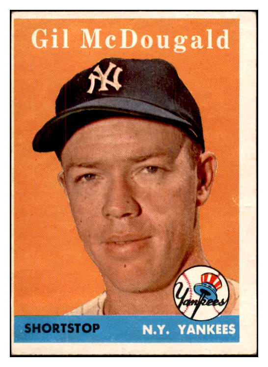 1958 Topps Baseball #020 Gil McDougald Yankees EX 532531