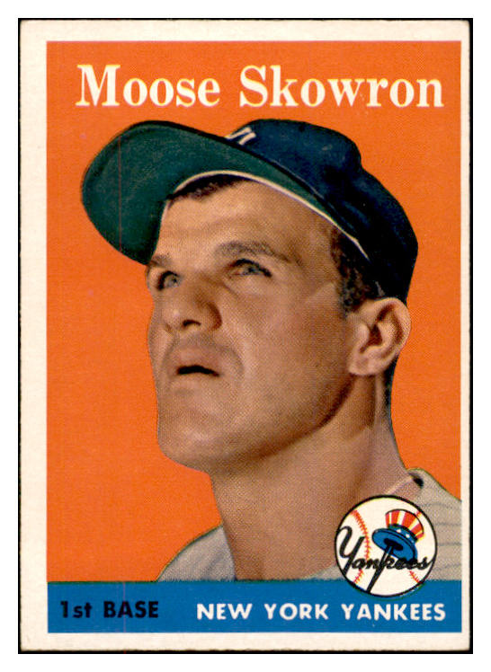 1958 Topps Baseball #240 Bill Skowron Yankees EX 532532