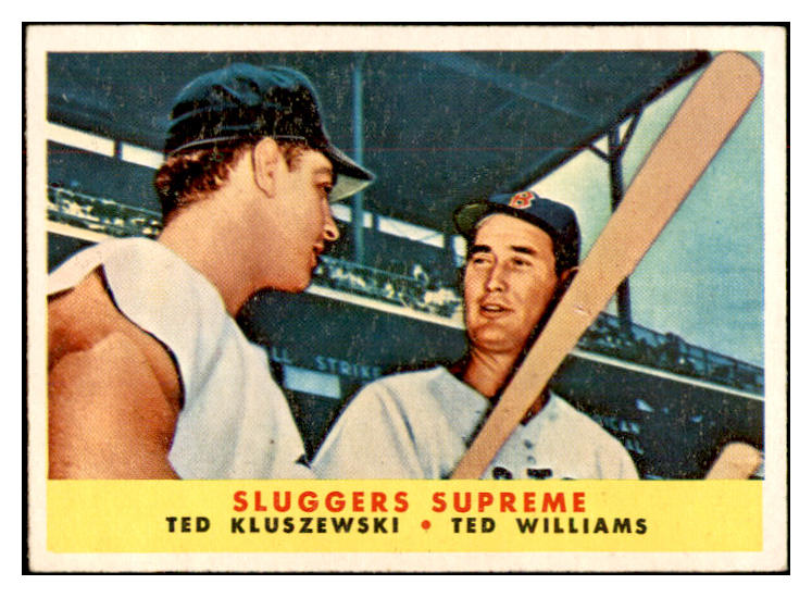 1958 Topps Baseball #321 Ted Williams Ted Kluszewski EX+/EX-MT 532538