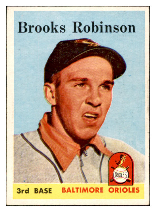 1958 Topps Baseball #307 Brooks Robinson Orioles EX+/EX-MT 532539